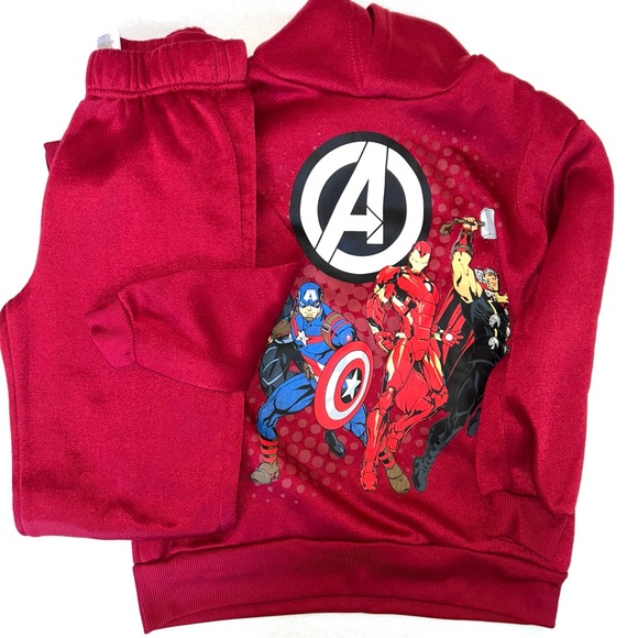 Marvel Other - Red Avengers Hoodie and Pants Set NWOT